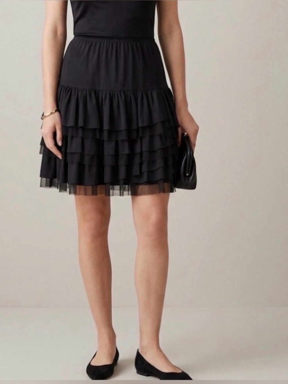 💕Silent Show Pick 💕NWT Layered ruffle tulle hem mini skirt